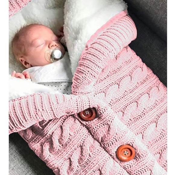 NWT XMWEALTHY baby Swaddle Blanket Color Pink - Picture 2 of 2